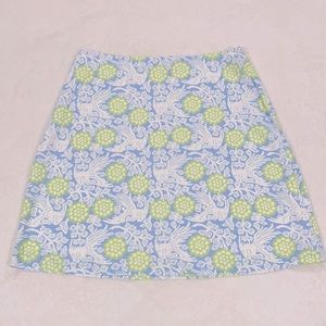 Women’s Skirt Blue/Green Patterned, size 4 - Needham Lane